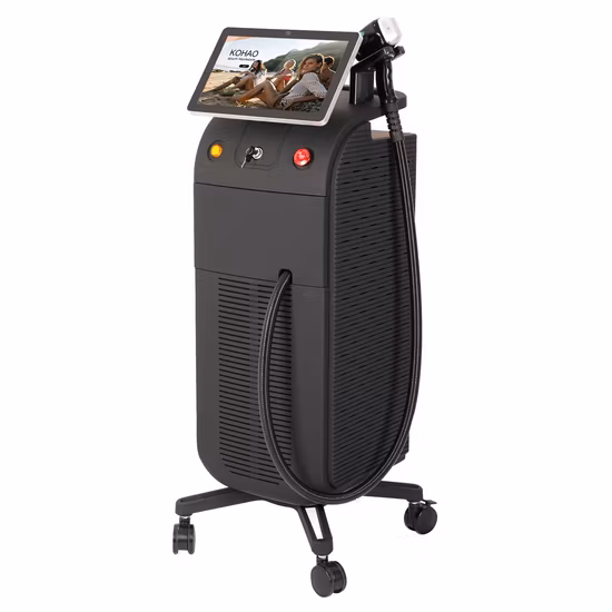 High Power Double Handle Titanium Ice Diode Laser Hair Removal Machine