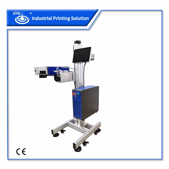 30W 50W летающий мини-волоконный лазерный гравировальный станок с сертификатом CE для металла